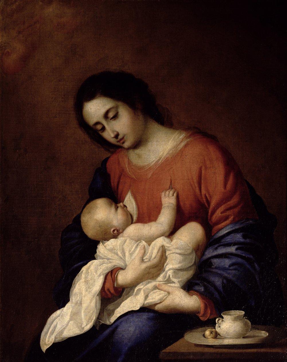 Jomfru og Barn af Francisco de Zurbaran