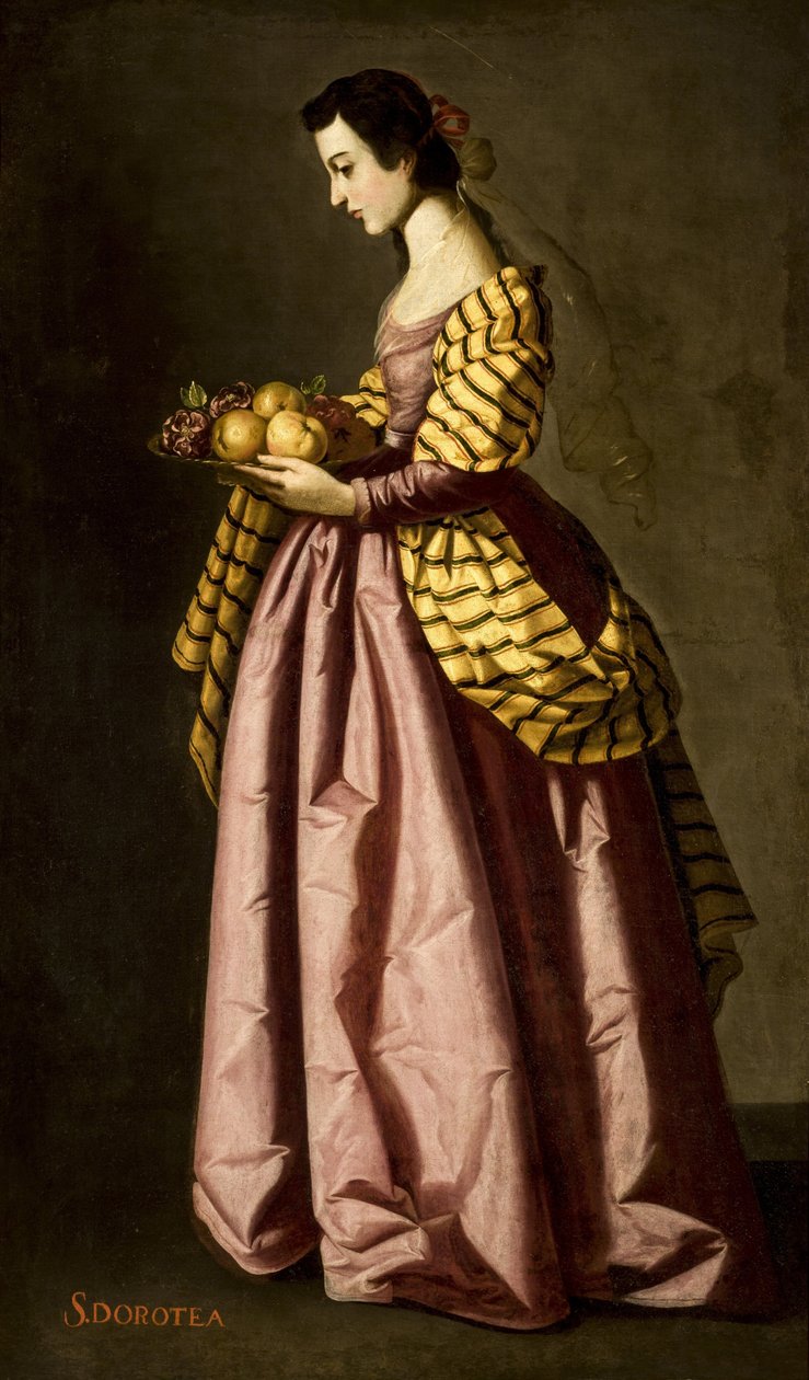 Saint Dorothy, ca. 1640. af Francisco de Zurbaran
