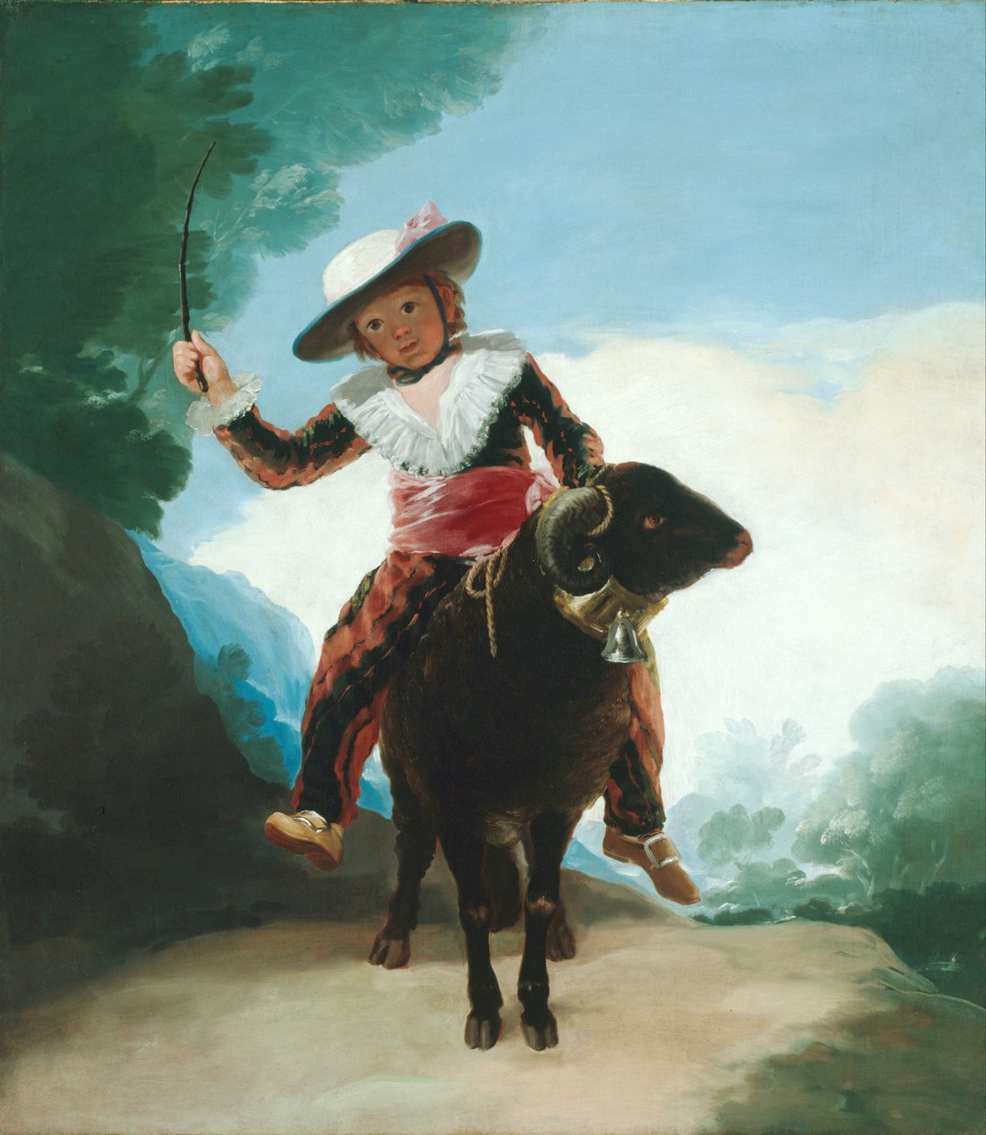 Dreng på en vædder af Francisco de Goya