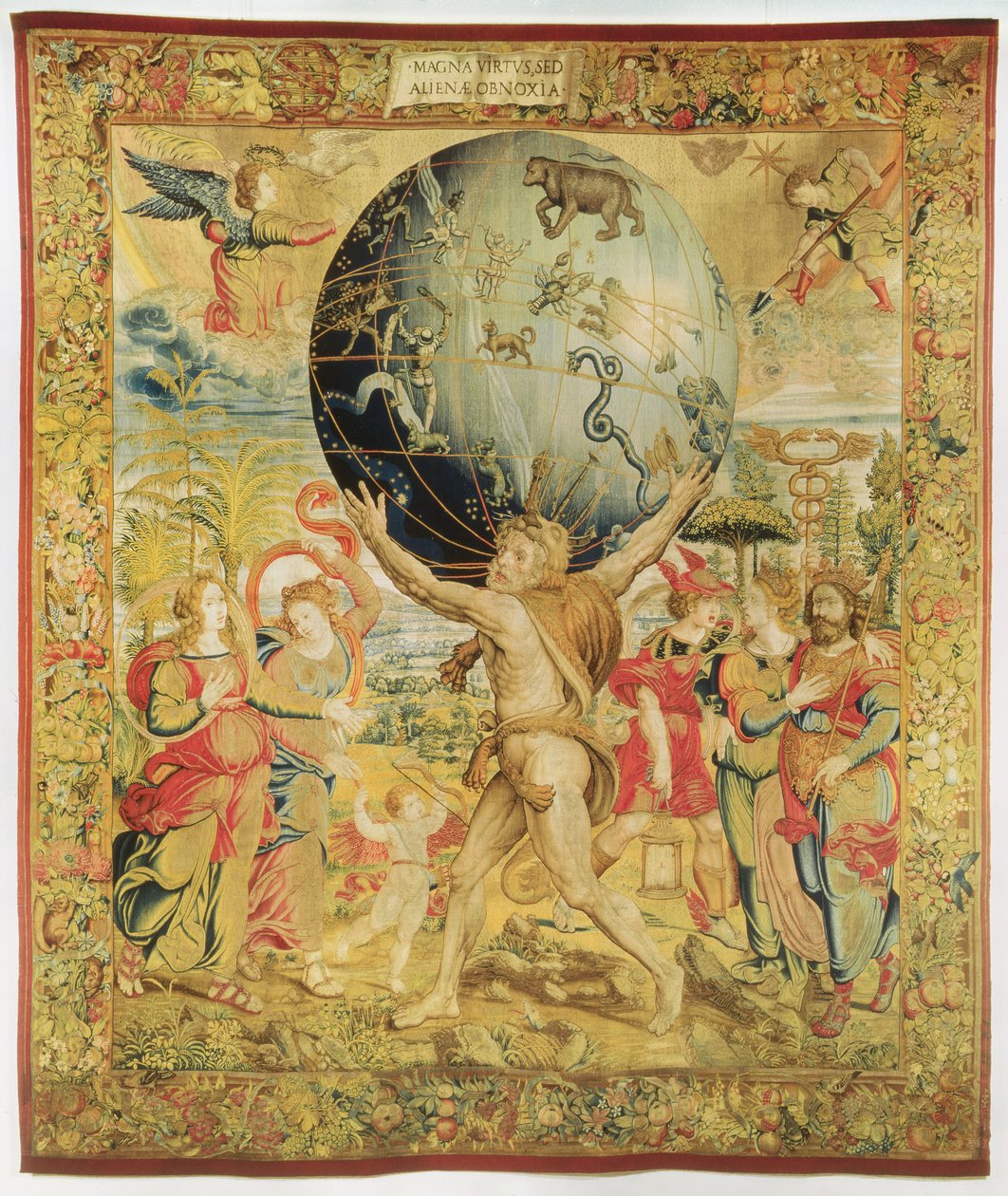 Hercules initierer de olympiske lege, ca. 1450-75 (tæppe) af Franco Burgundian
