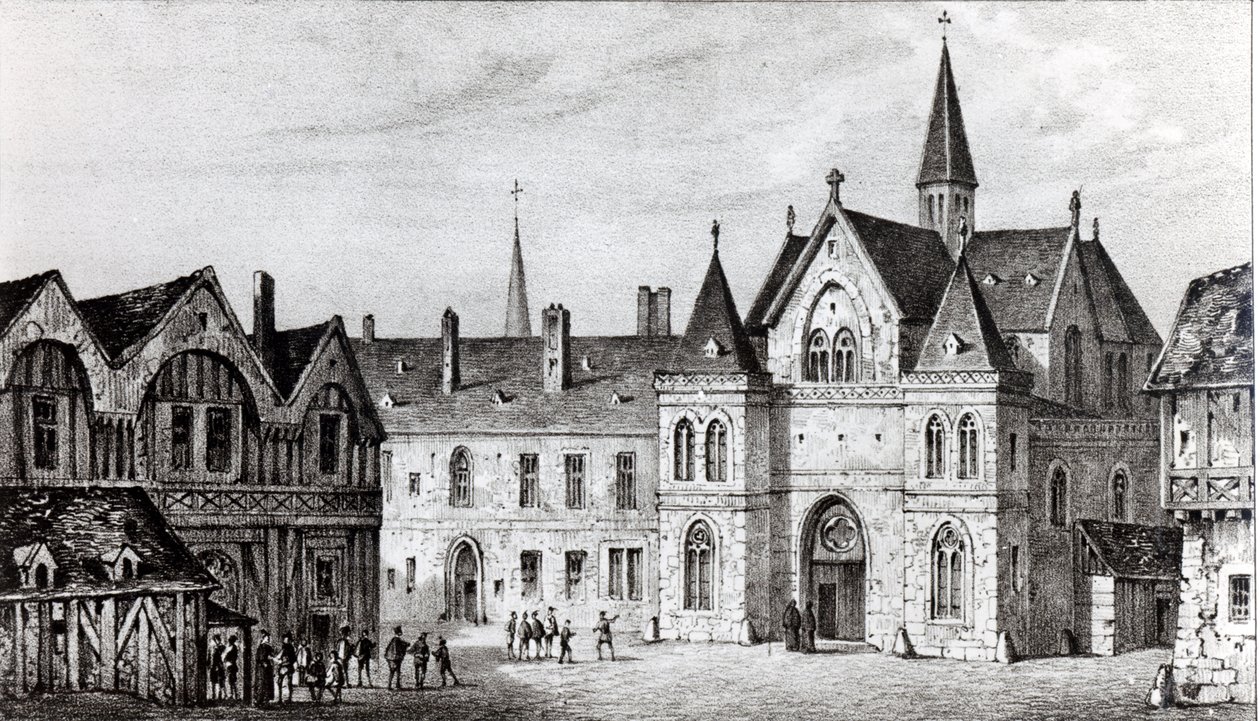Sorbonne i 1550 af Francois Alexandre Pernot