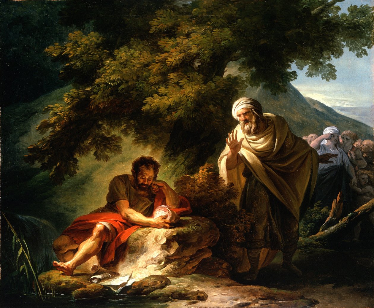 Demokrit blandt abderitanerne, ca. 1790 af François André Vincent