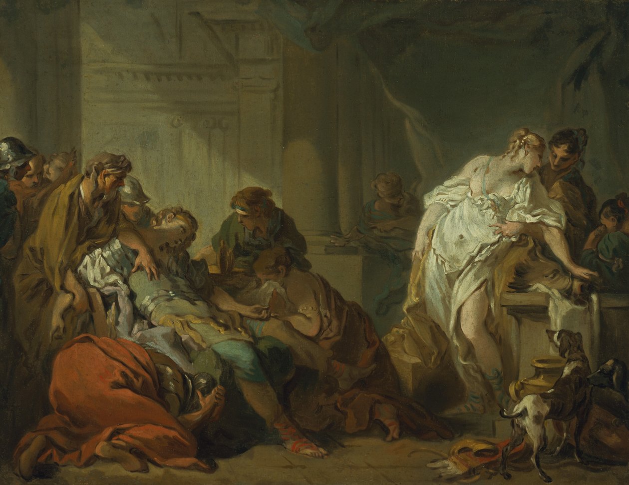 Meleagers død, c.1727 af François Boucher