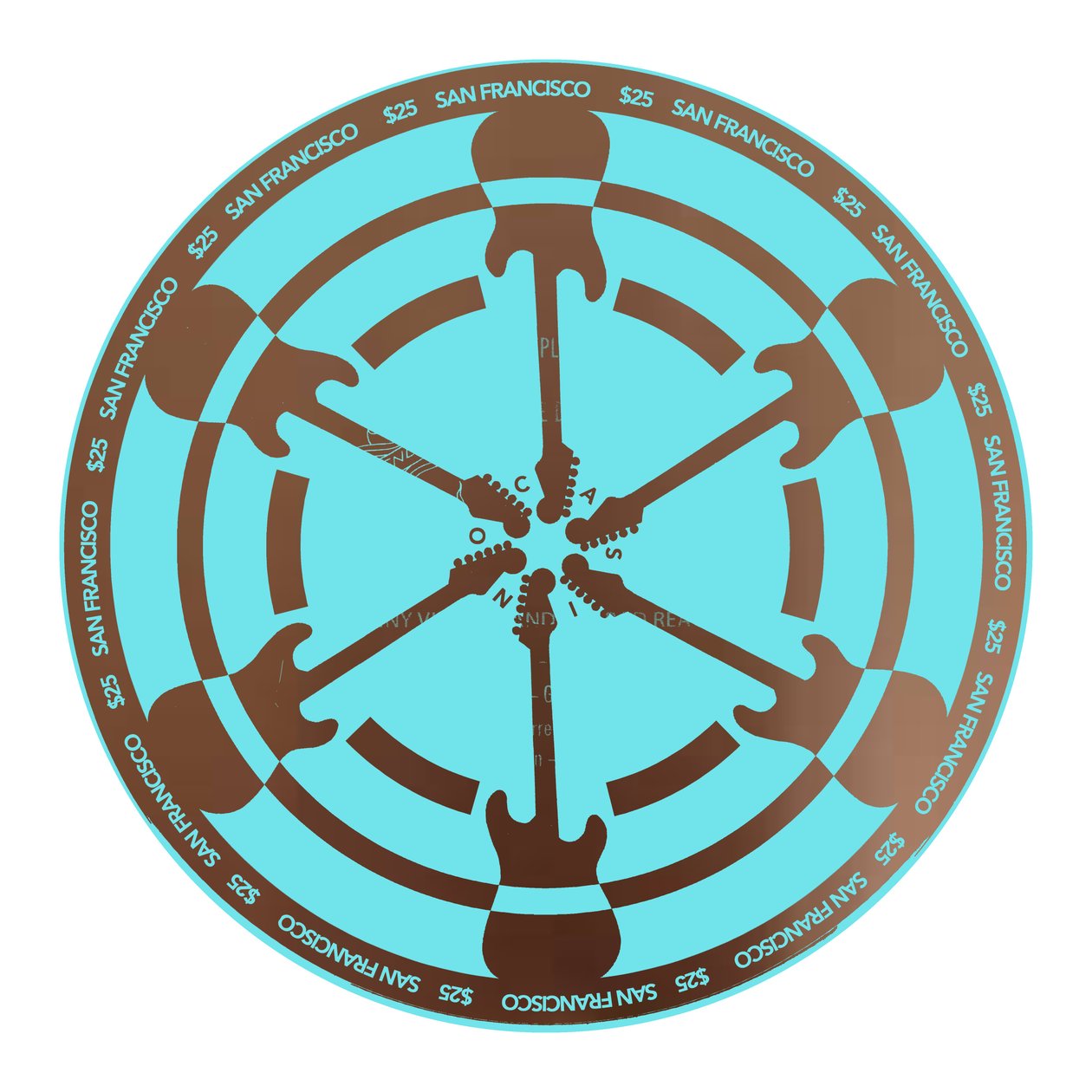 PokerChip $ 25, 2015, digital af Francois Domain