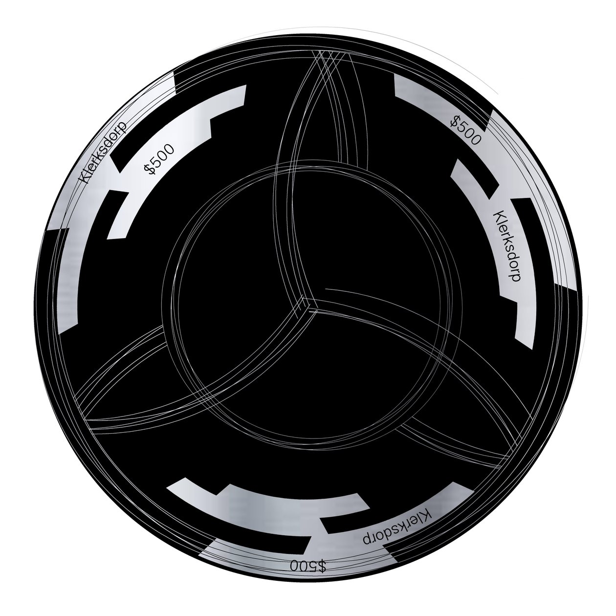 PokerChip $ 500, 2015, digital af Francois Domain