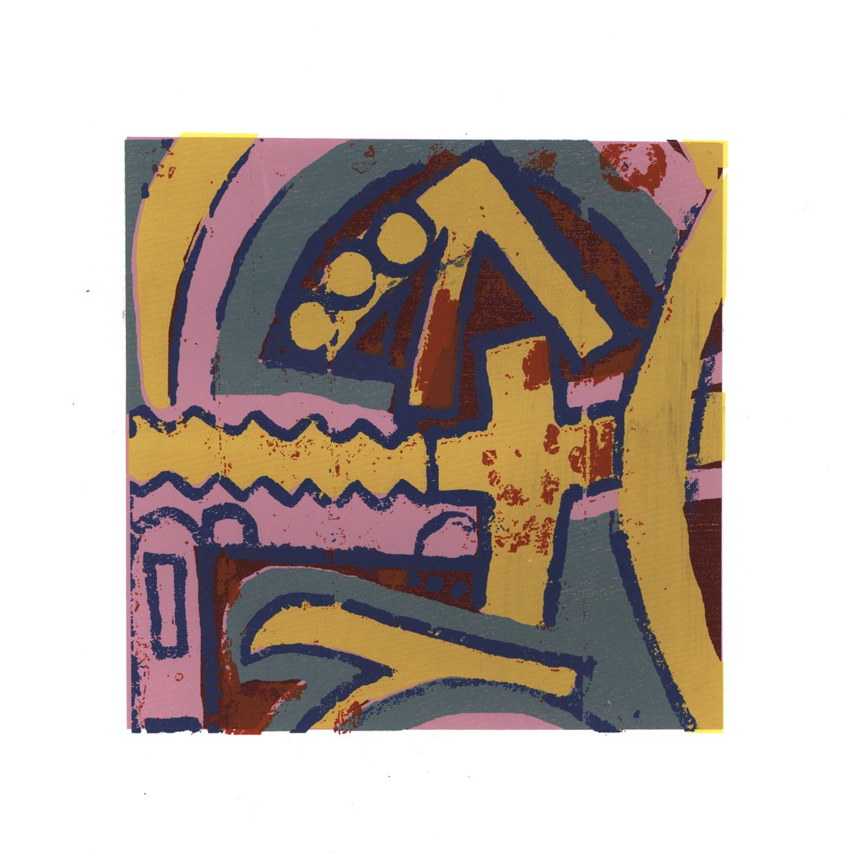 Up, 2015, (screen print på papir) af Francois Domain