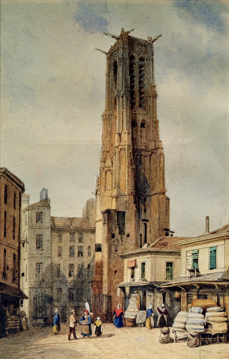 Saint-Jacques Tårnet af Francois Etienne Villeret