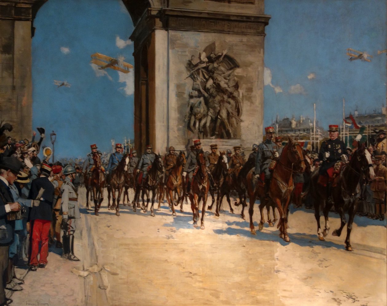 Sejrsparaden, 14. juli 1919 af Francois Flameng