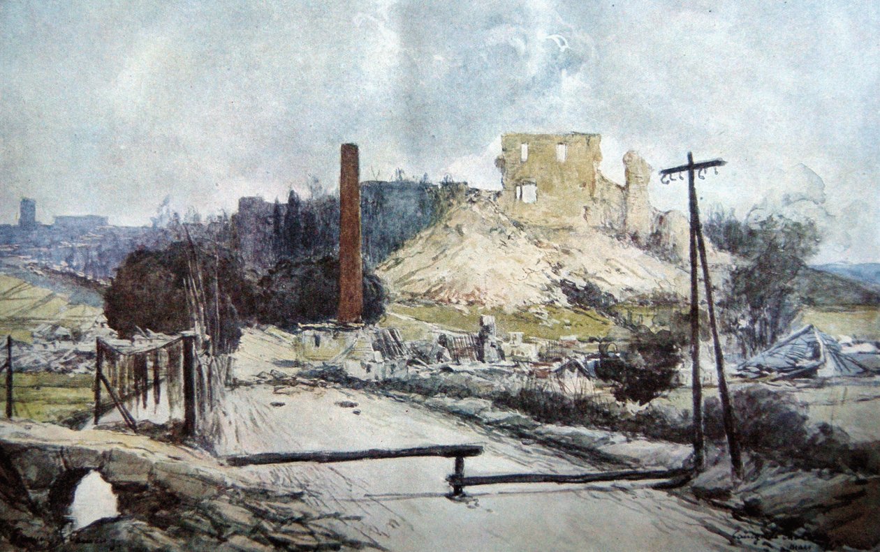 Coucy-le-Chateau, 1917 af Francois Flameng