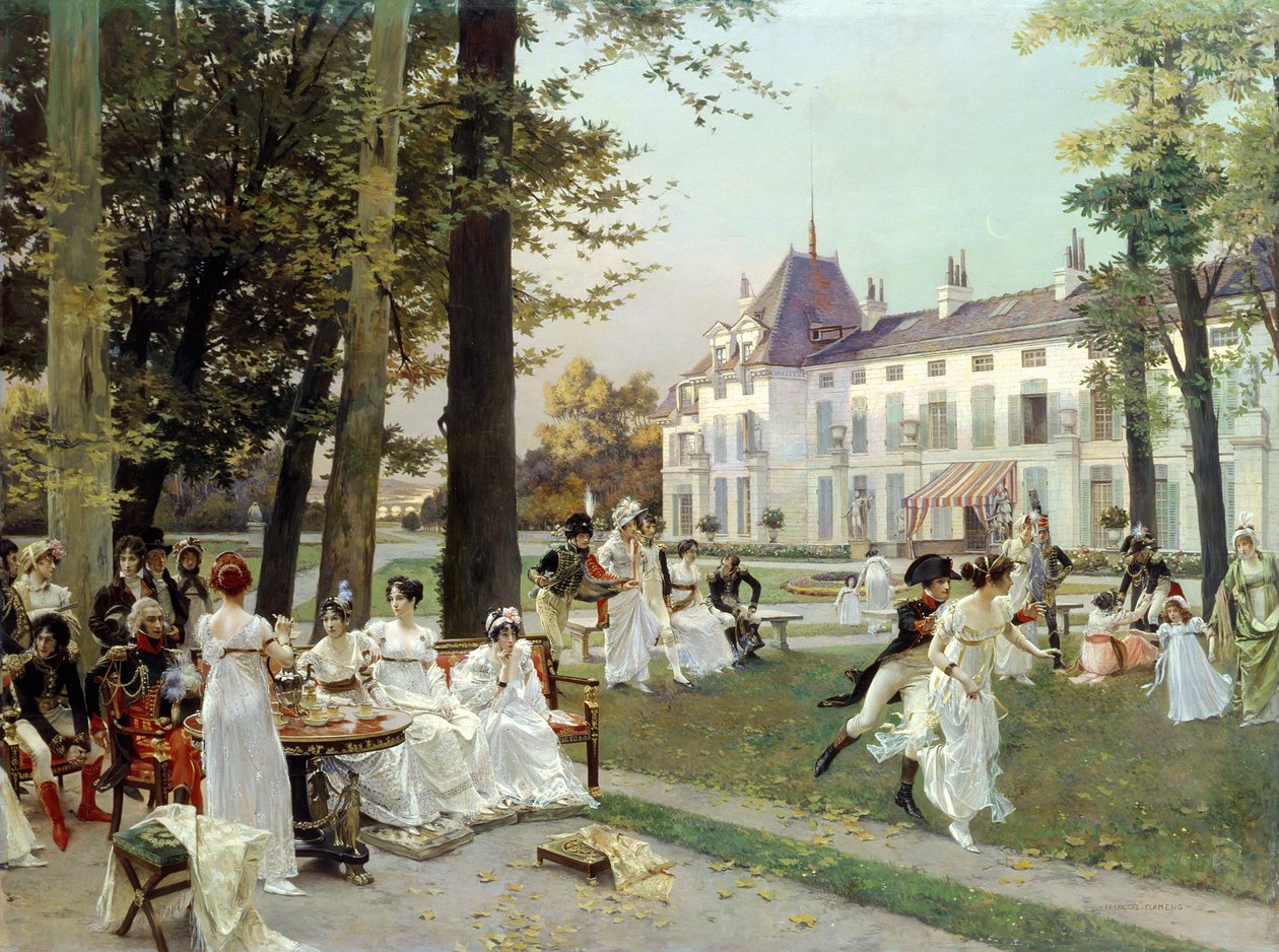 Reception på Malmaison, 1802 af Francois Flameng