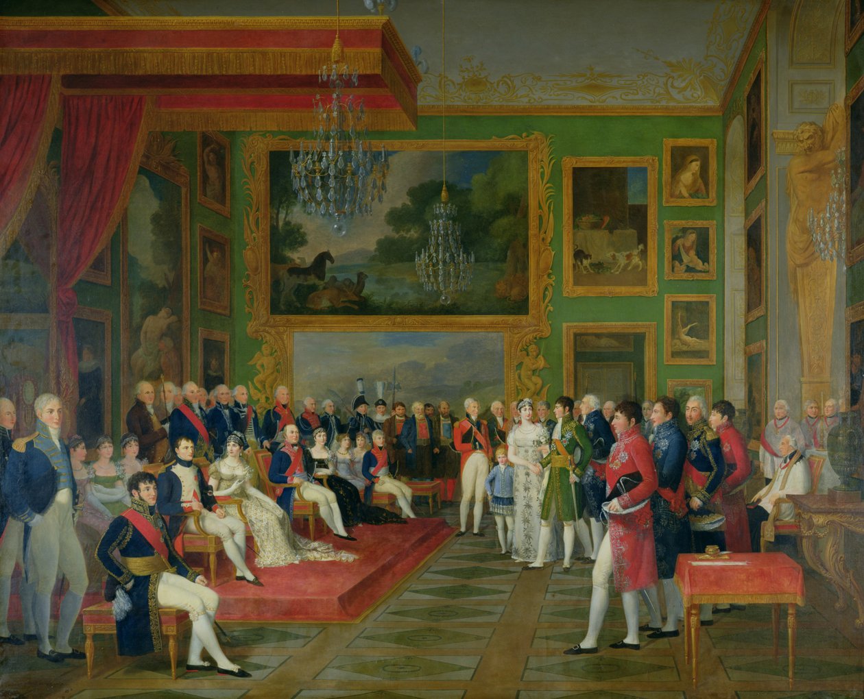 Eugene de Beauharnais (1781-1824) ægteskab med Amalie Auguste af Bayern i München, 13. januar 1806, 1808 af Francois Guillaume Menageot