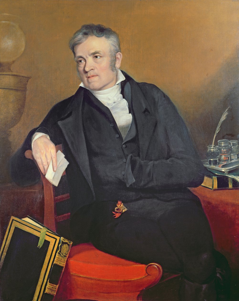 Rudolph Ackermann, 1810-14 af Francois Nicolas Mouchet