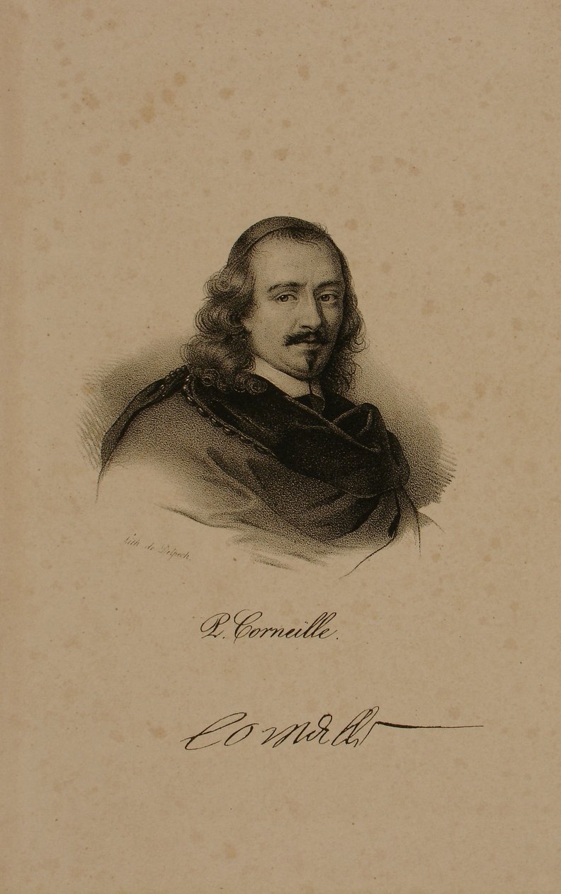 Pierre Corneille (1606-84) af Francois Seraphin Delpech