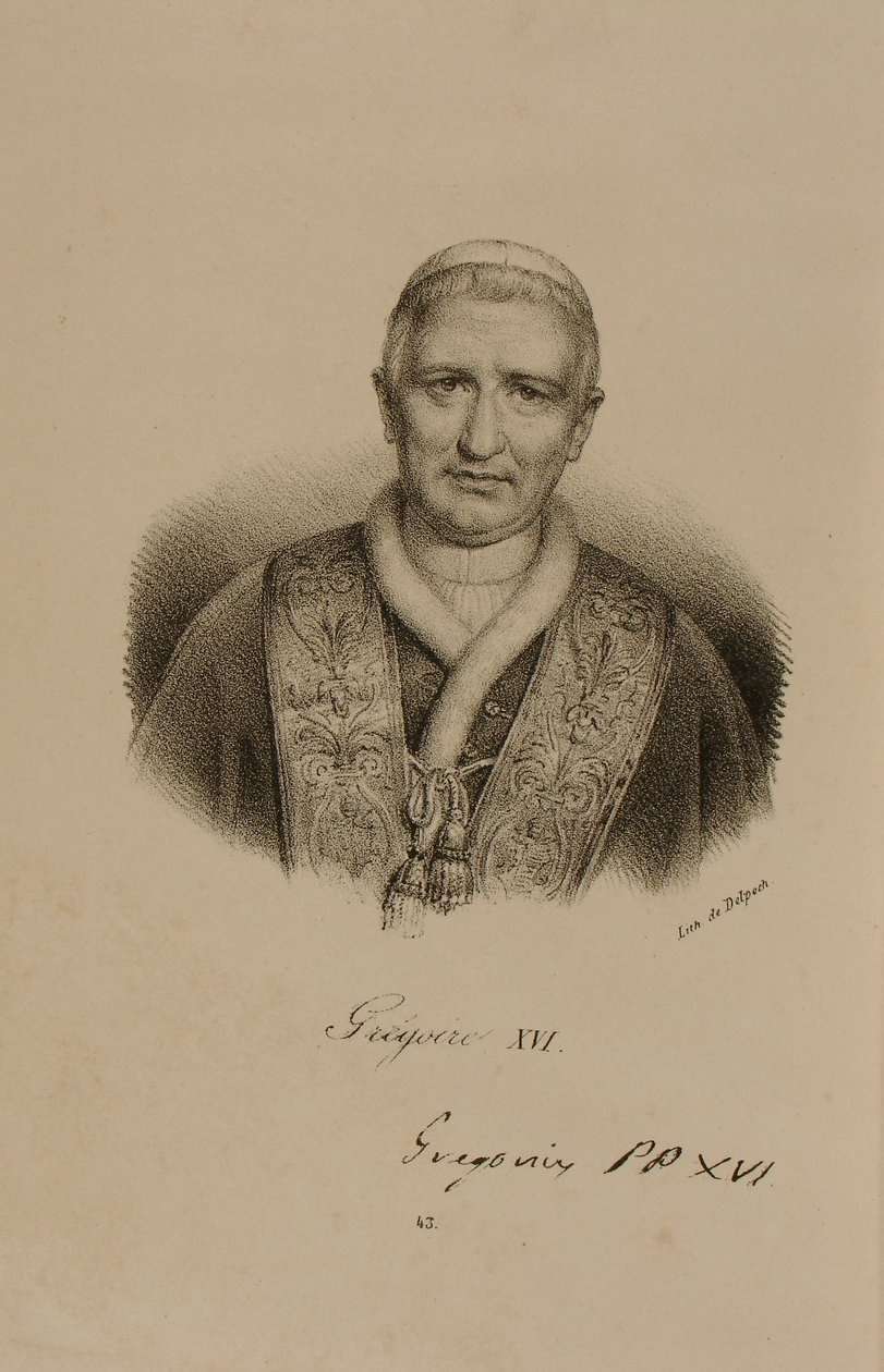 Pave Gregor XVI (1761-1846) af Francois Seraphin Delpech