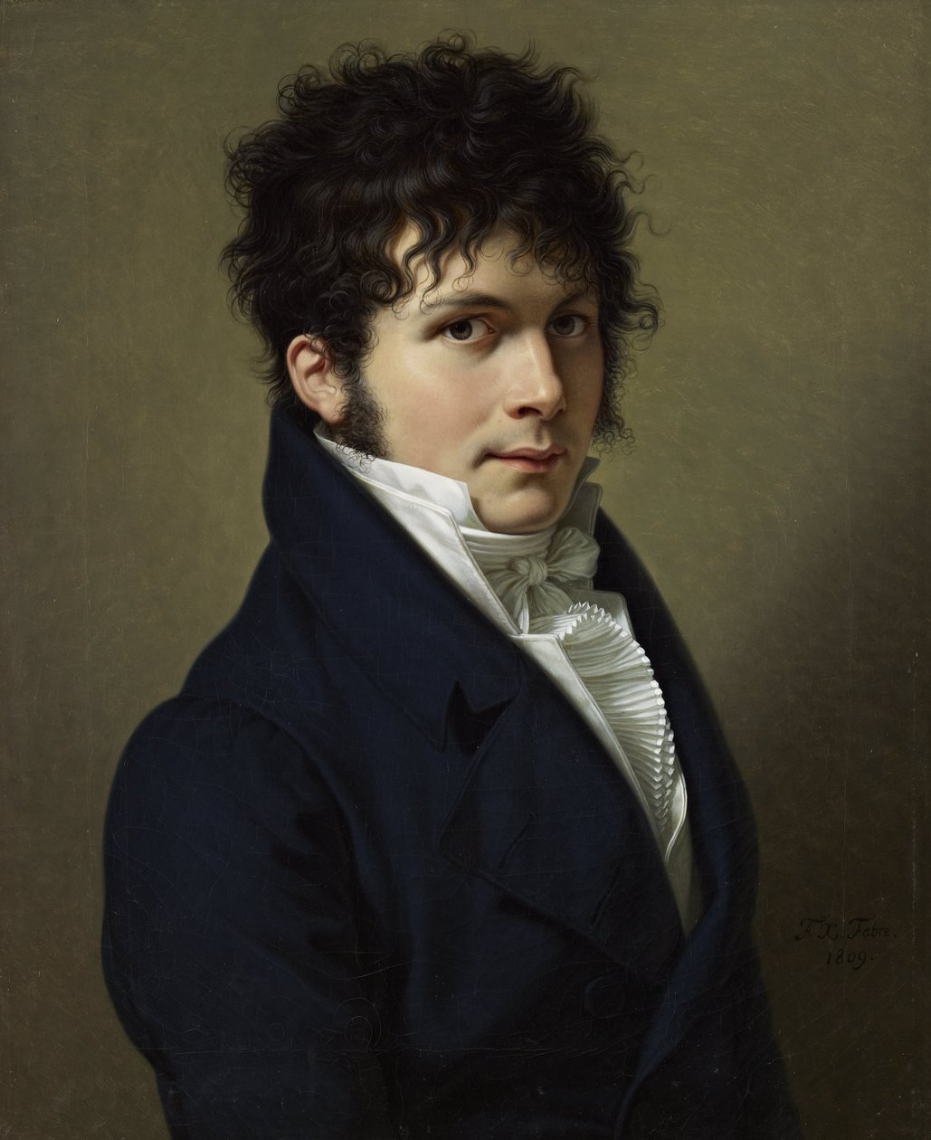 Portræt af en mand af Francois Xavier Fabre