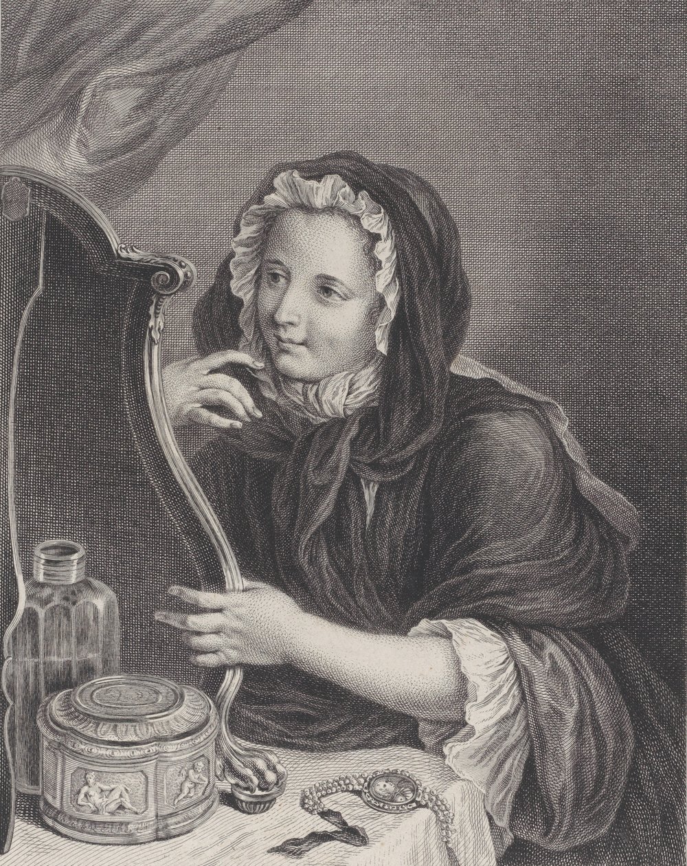 Den kokette enke, 1724. af Francois Bernard Lepicie