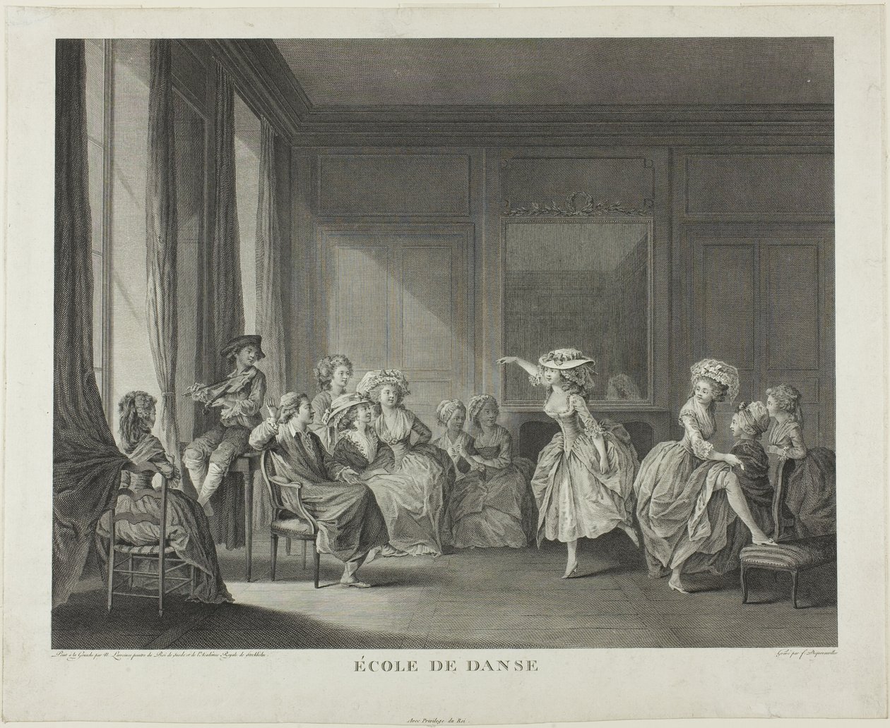 Danseskole af Francois Dequevauviller