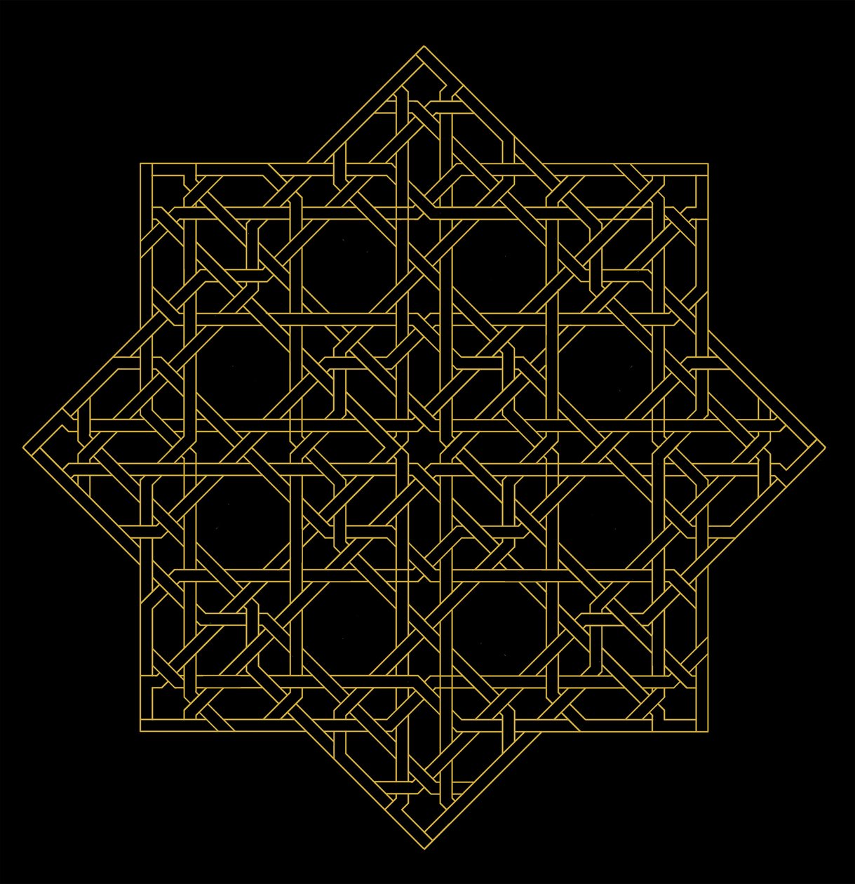 Maze, 2016, (serigrafi på papir) af Francois Domain
