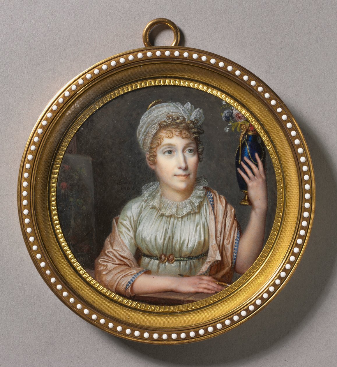 Portræt af Anne Vallayer-Coster, 1804. af Francois Dumont