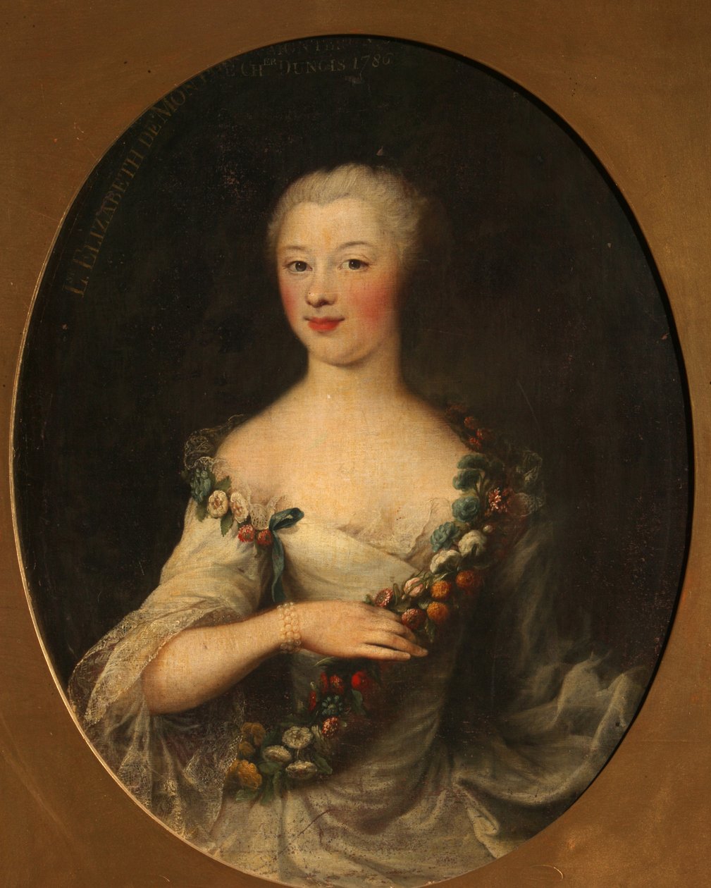 Portræt af en kvinde, 1786 af Francois Hubert Drouais