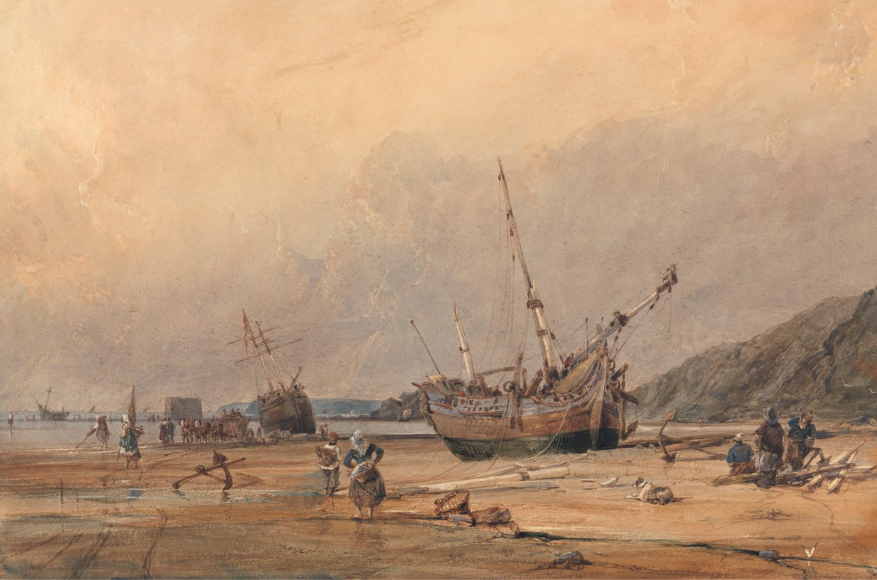 Calais Sands af Francois Louis Thomas Francia