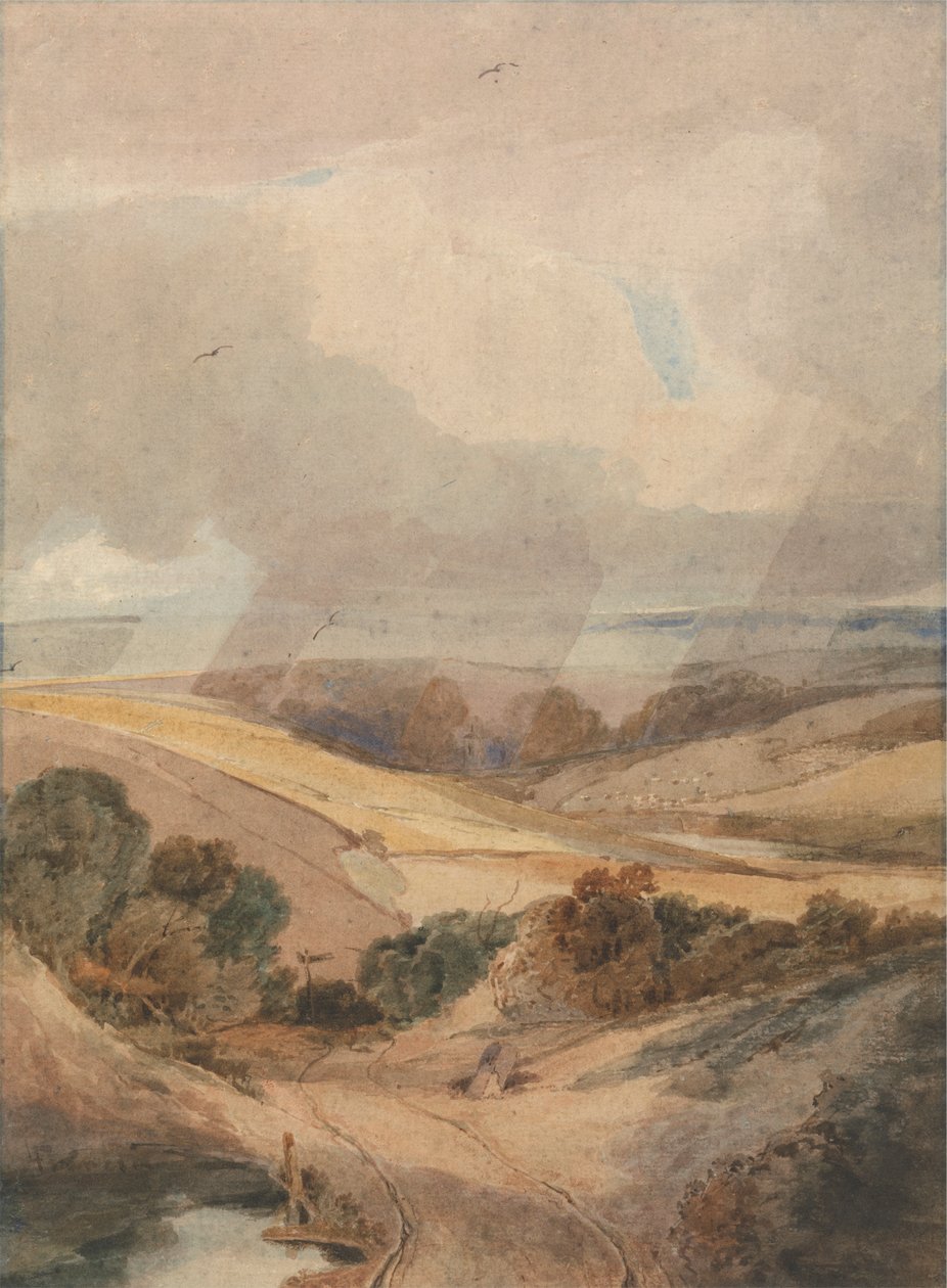 Mousehold Heath, Norwich af Francois Louis Thomas Francia
