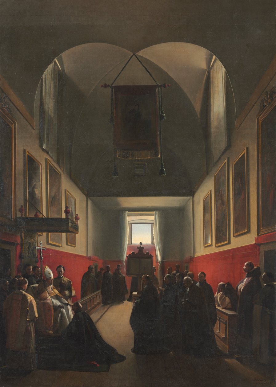 Hyldest til en biskop af Francois Marius Granet