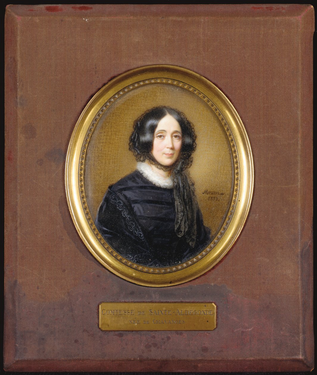 Miniature af grevinden af ​​Sainte-Aldegonde af Francois Meuret