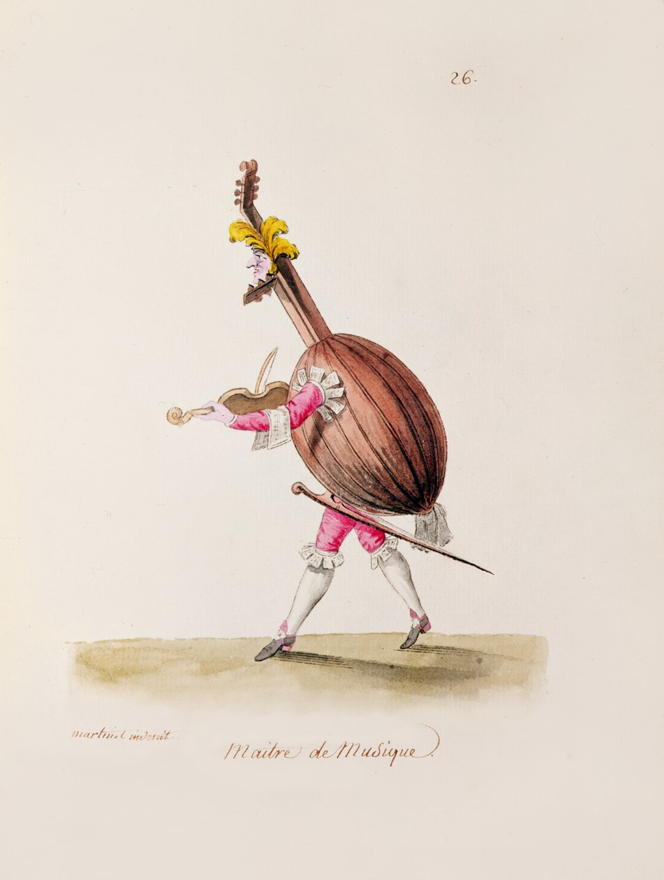 Musikmesteren, c.1780 af Francois Nicolas Martinet