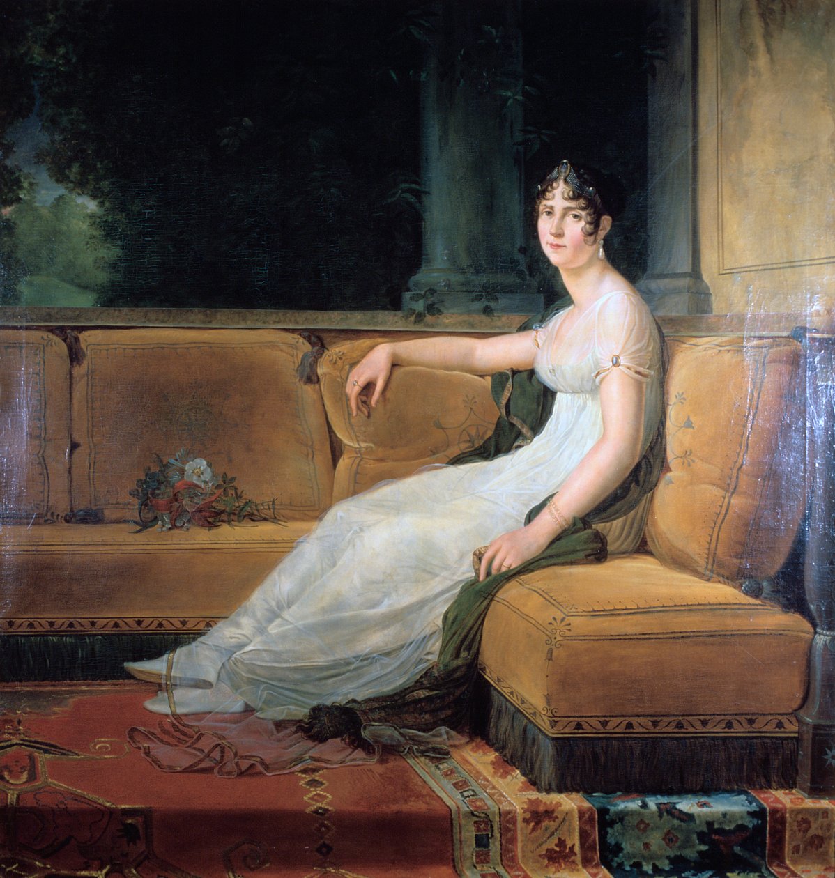 Kejserinde Josephine i Malmaison, c1801. af Francois Pascal Simon Gerard