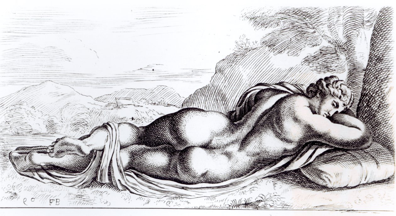 Hermafrodit i Borghese-haven, ca. 1653 af Francois Perrier