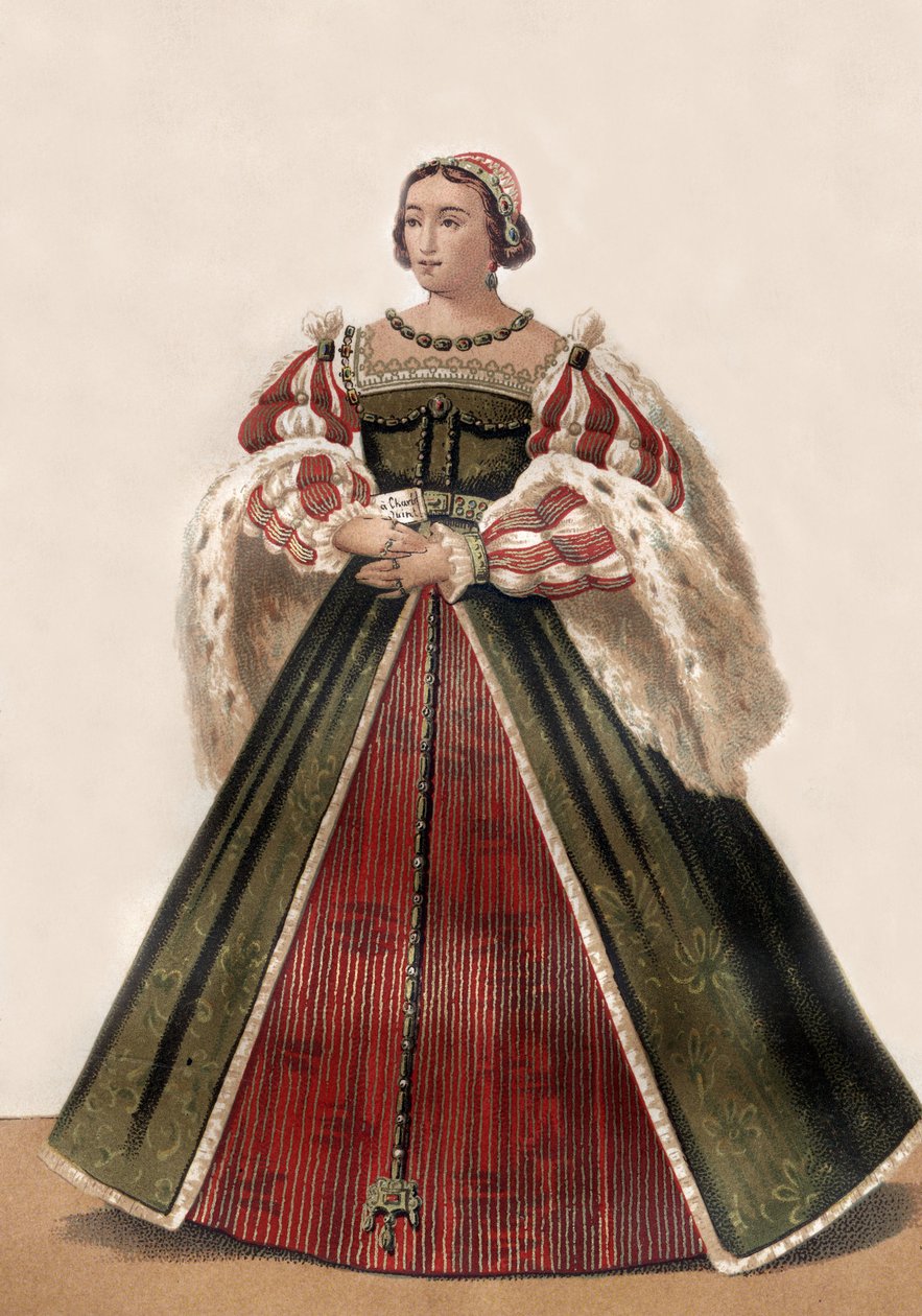 Eleonore af Østrig (litografi) af Francois Roger de Gaignieres