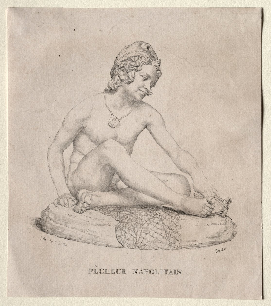 Neopolitansk fisker, 1835. af Francois Rude