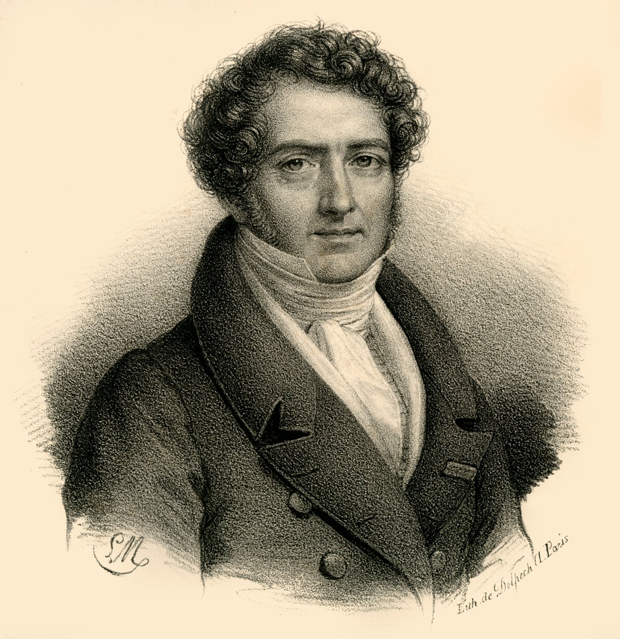 Boieldieu, 1775-1834, c1830. af Francois Seraphin Delpech