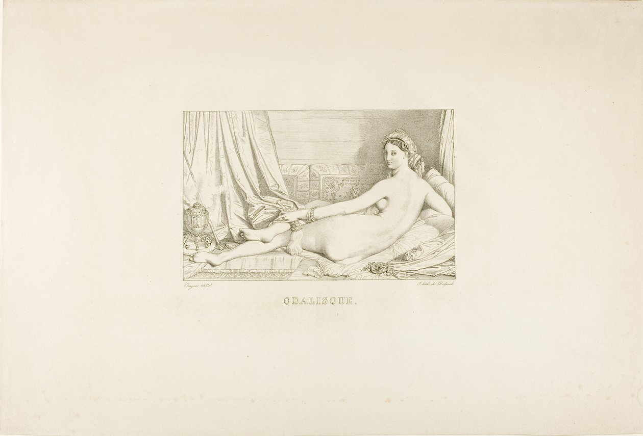 Odalisque af Francois Seraphin Delpech