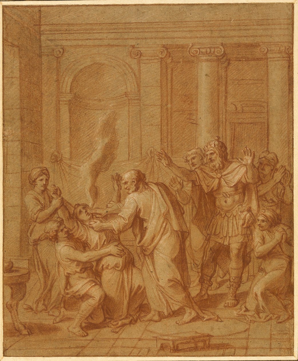 Sapphiras død af Francois Verdier