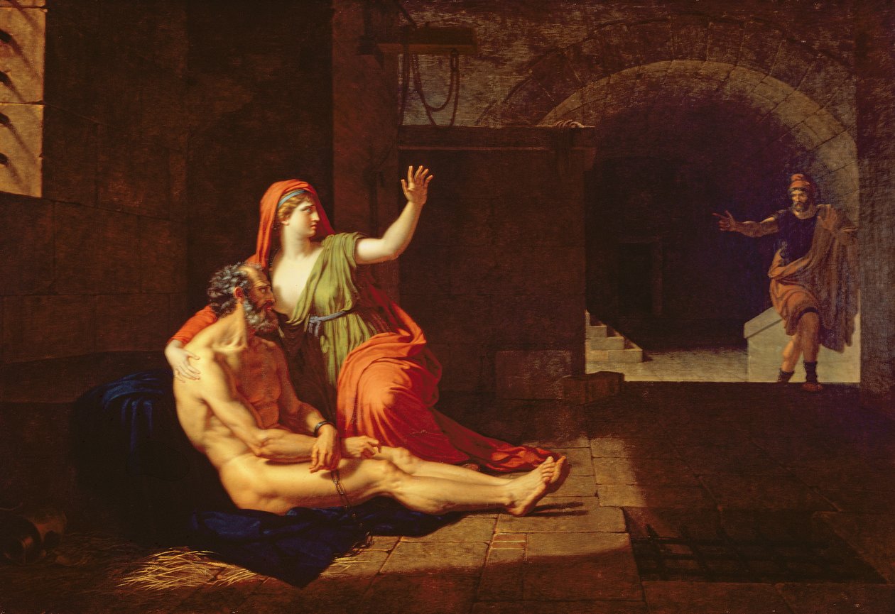 Romersk velgørenhed (Cimon og Pero) 1800 af Francois Xavier Fabre