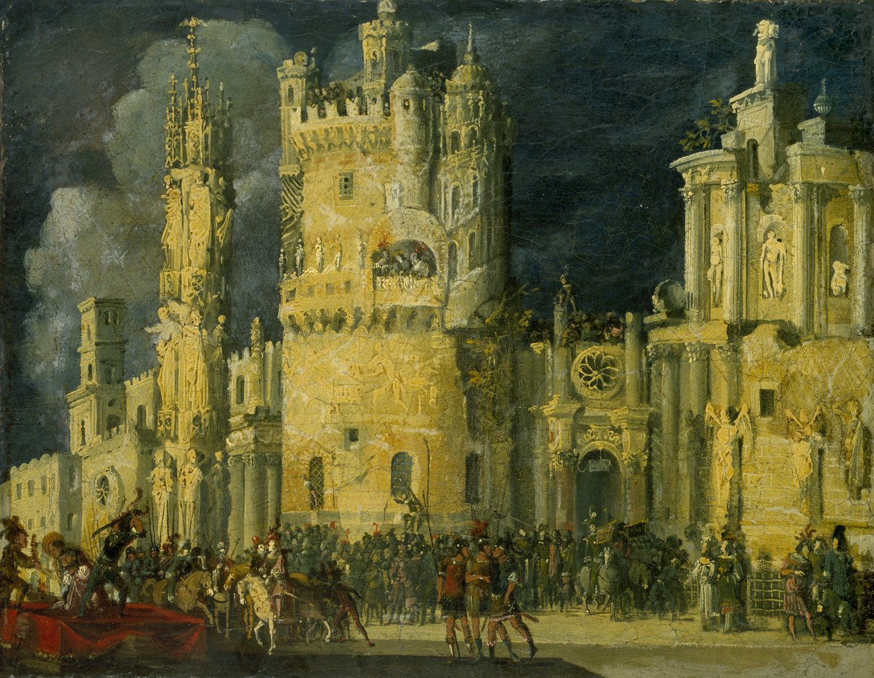 En kvindelig helliges martyrium af Francois de Nome