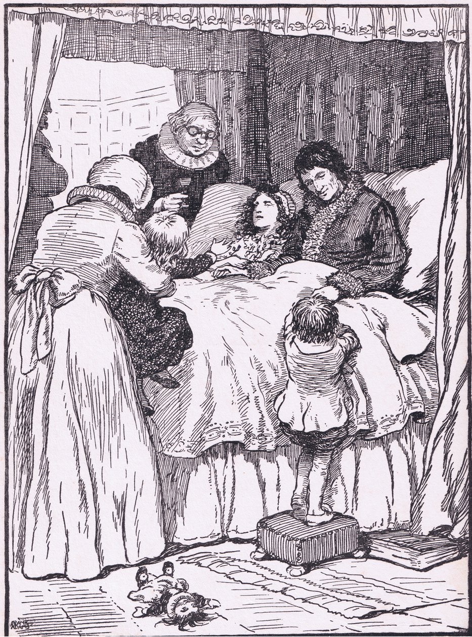 Forelskede levede de, forelskede døde de og efterlod to babyer., 1930