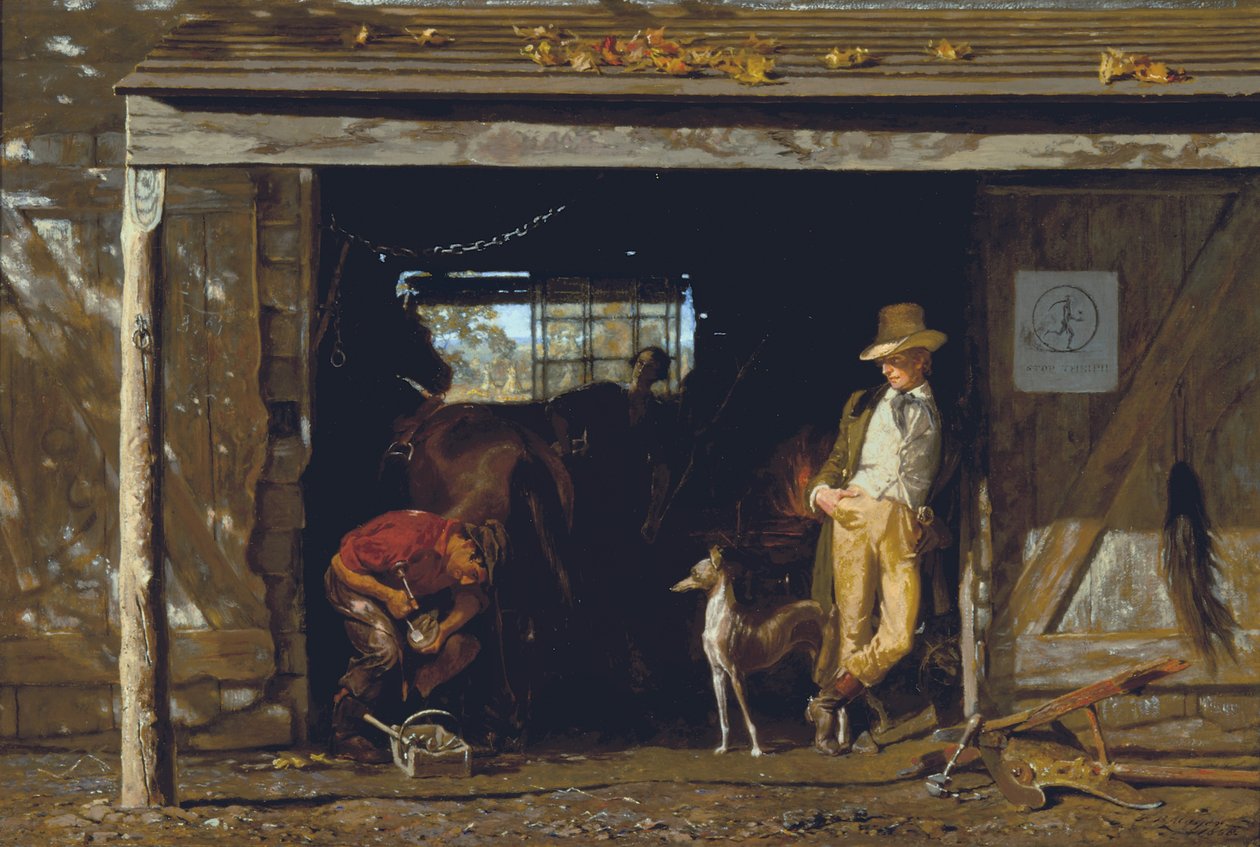 Fritid og arbejde, 1858 af Frank Blackwell Mayer