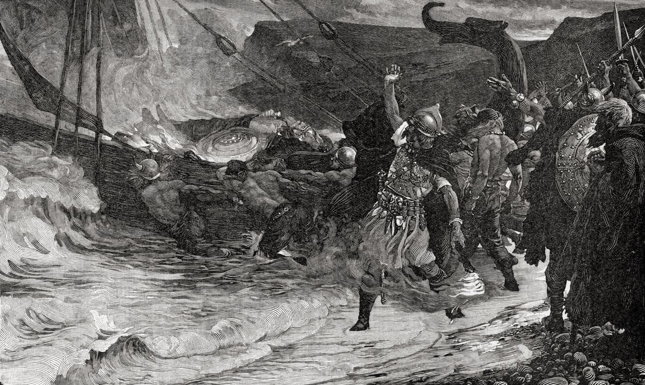 The Funeral of a Viking, fra bogen 