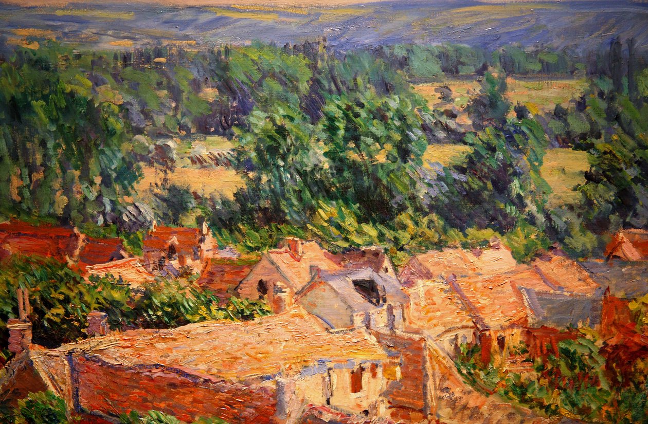 Udsigt over landsbyen Giverny af Frank Kovalchek