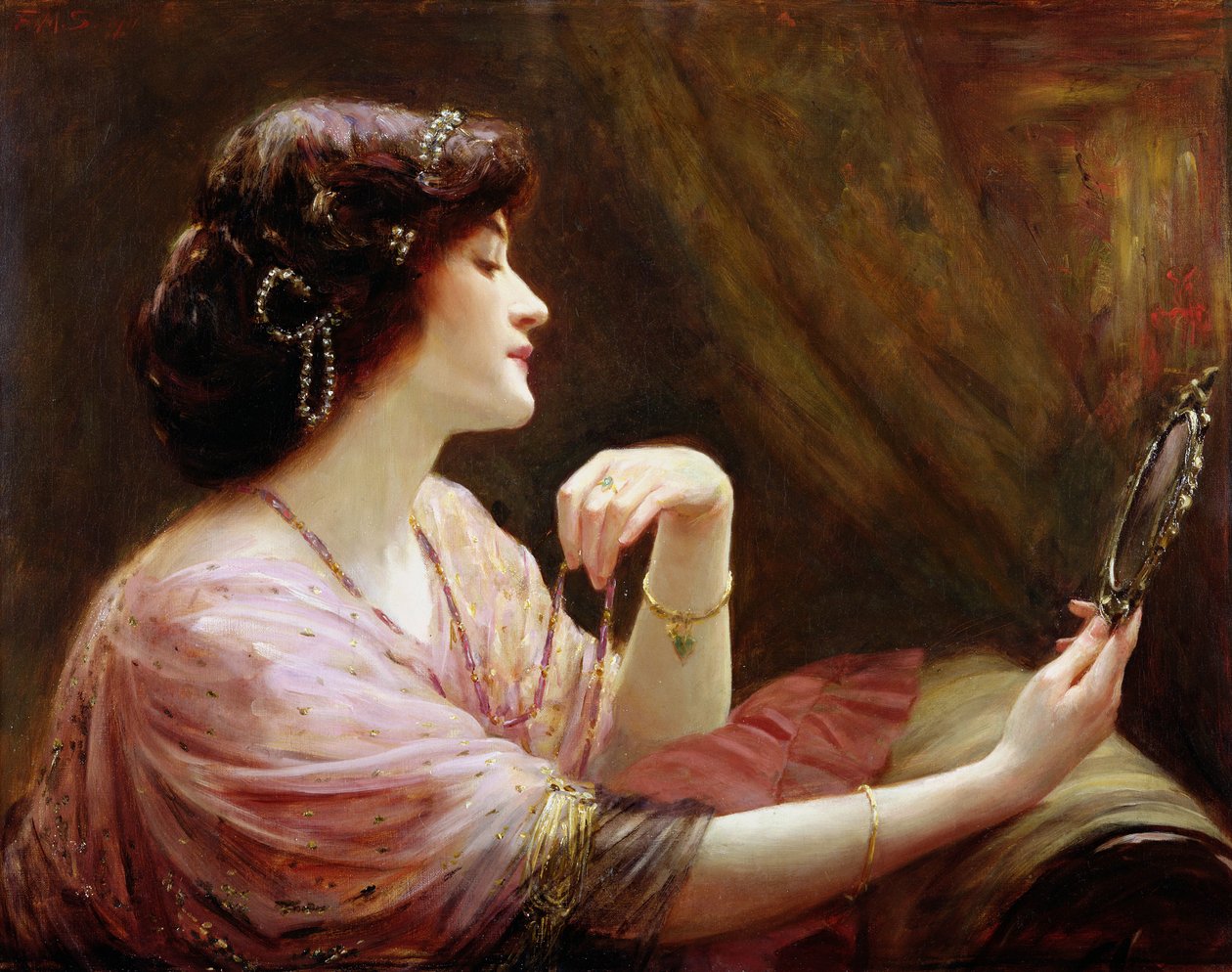 Den emaljerede kæde, 1911 af Frank Markham Skipworth