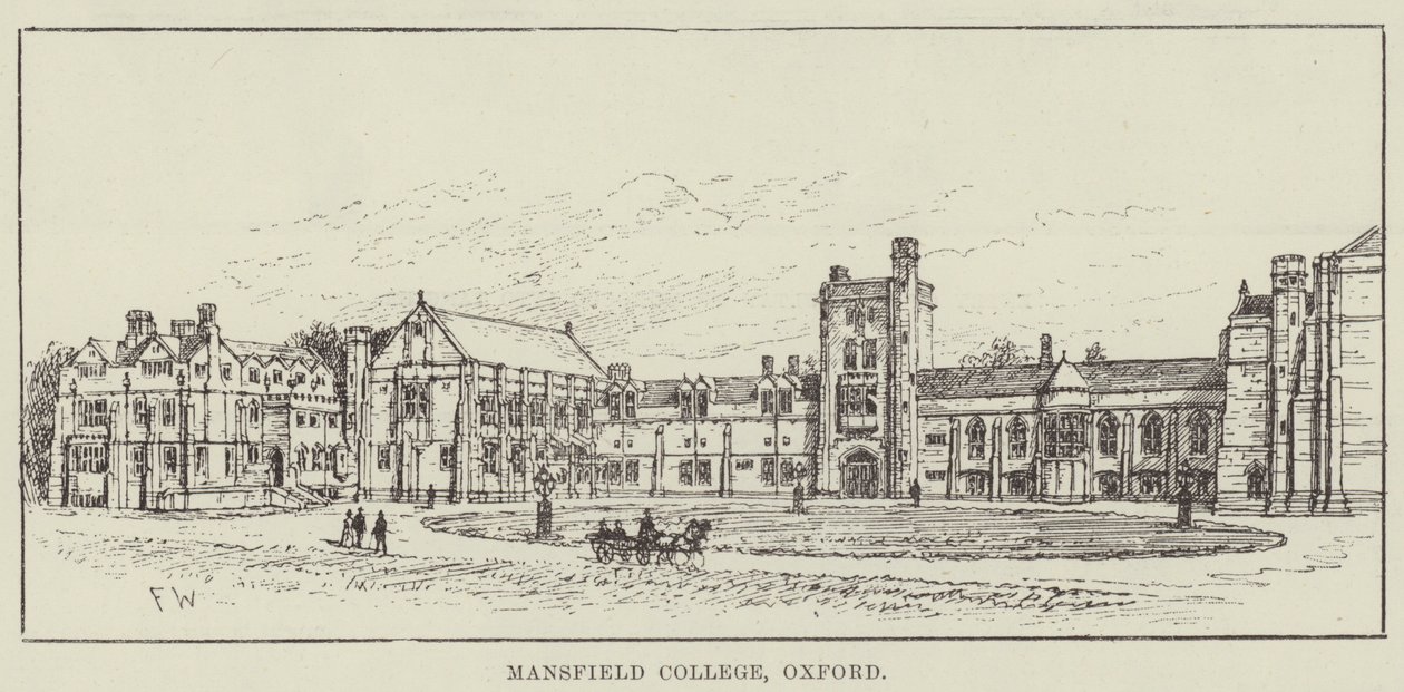 Mansfield College, Oxford af Frank Watkins