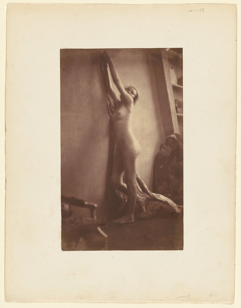Nøgen, ca. 1856 (foto) af Frank Chauvassaigne