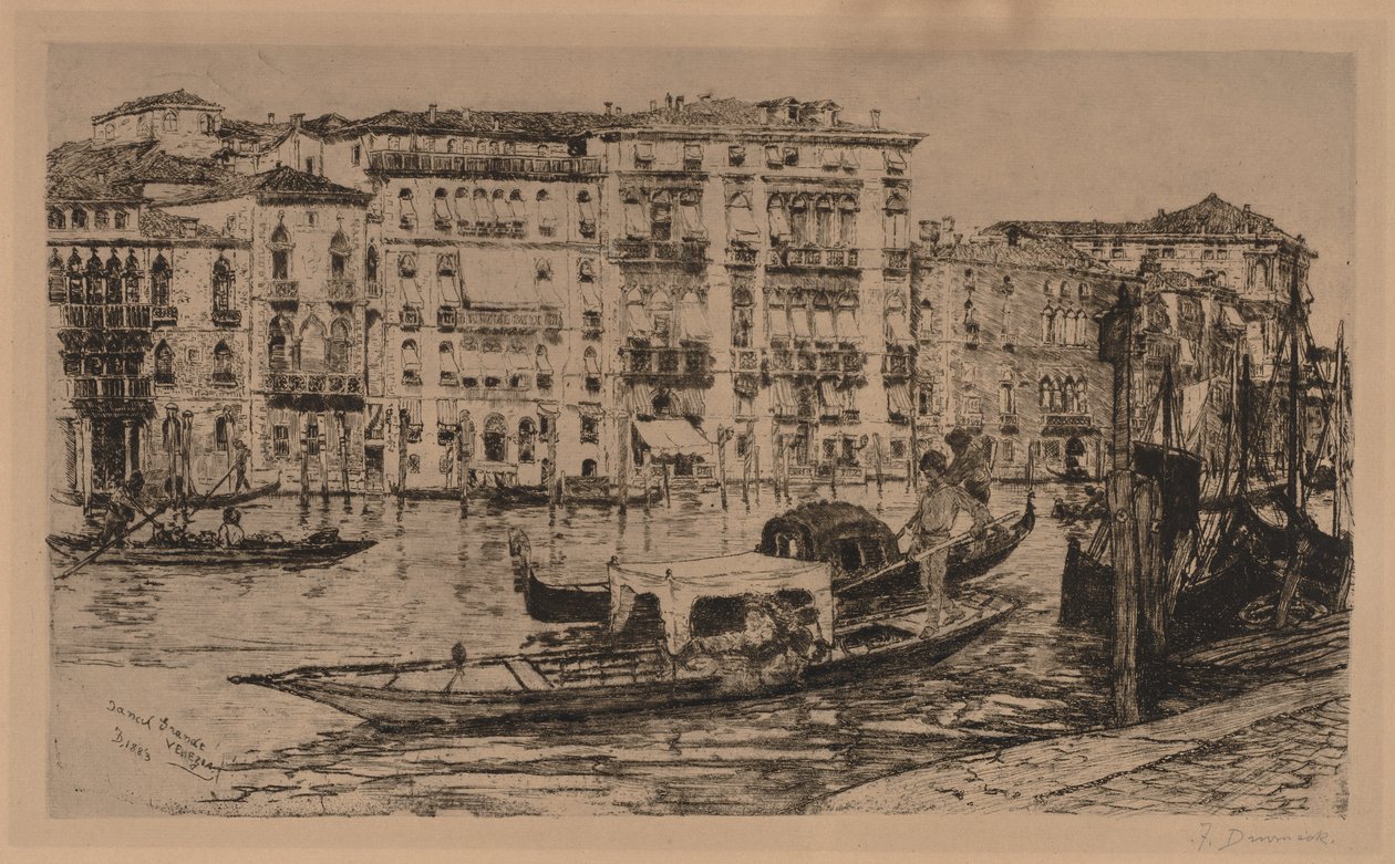 Canal Grande, Venedig af Frank Duveneck