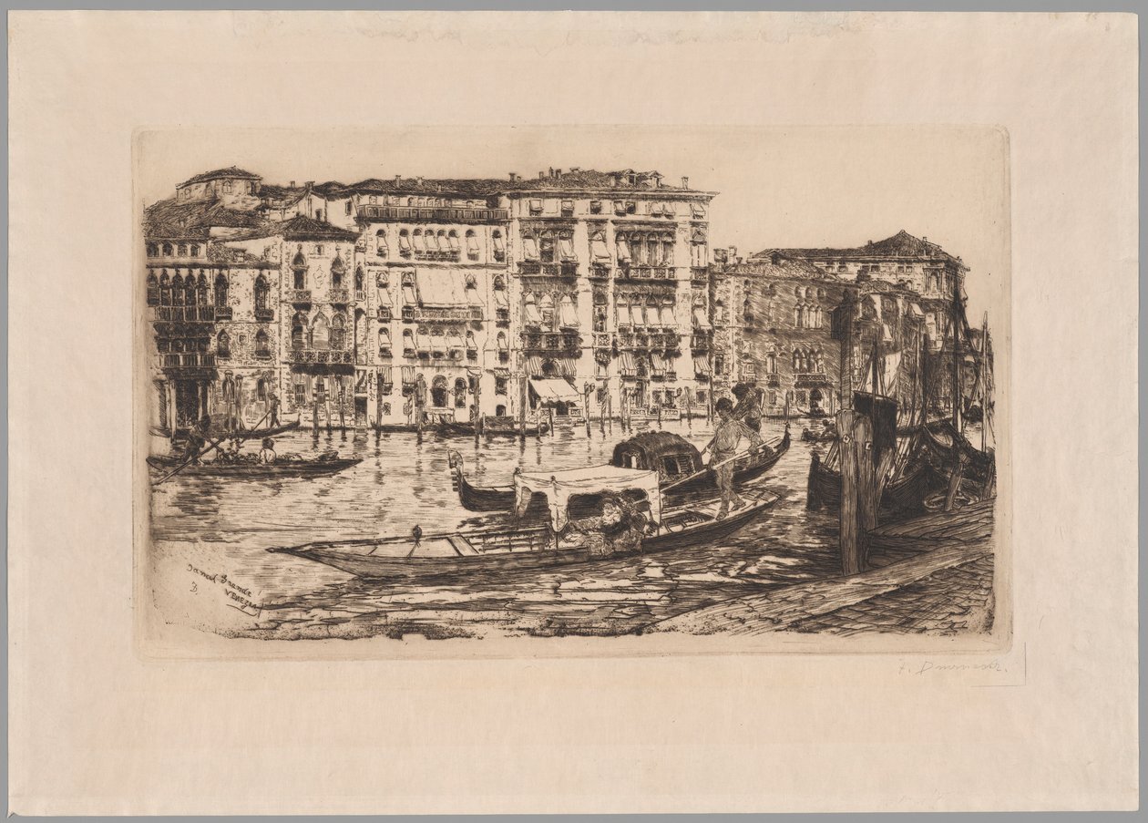 Canal Grande, Venedig af Frank Duveneck