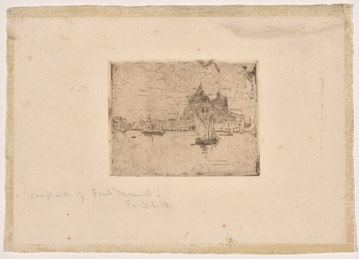 Skål (lille tallerken) af Frank Duveneck