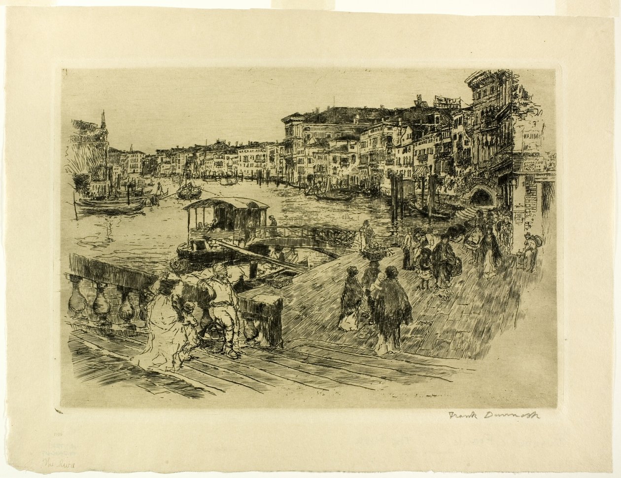 Udsigt over Canal Grande af Frank Duveneck
