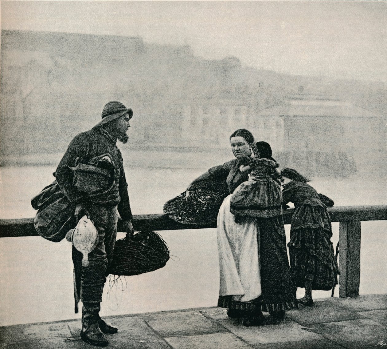 Fisher people, Whitby, c1890 af Frank Meadow Sutcliffe